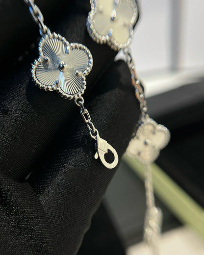 [ROYAL]CLOVER SILVER 5 MOTIFS BRACELET